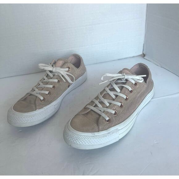Converse Chuck Taylor All Star Ox Low Top Lace Up Dusk Pink/White Sneaker Shoe 7 - Picture 1 of 10